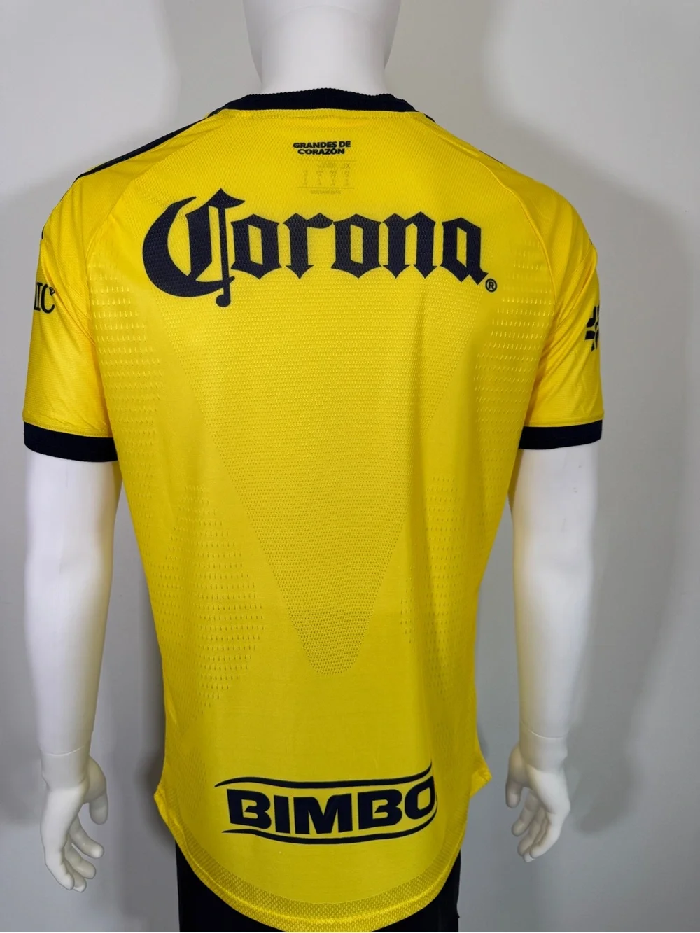 adidas Club América Yellow Home Jersey with Navy Trim